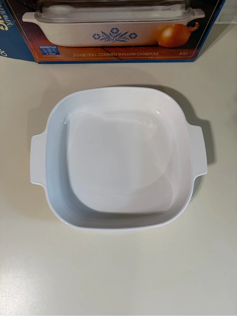 Vintage Corning Ware Blue Cornflower A-10-B 2.5 Qt Casserole w/ Box & Lid